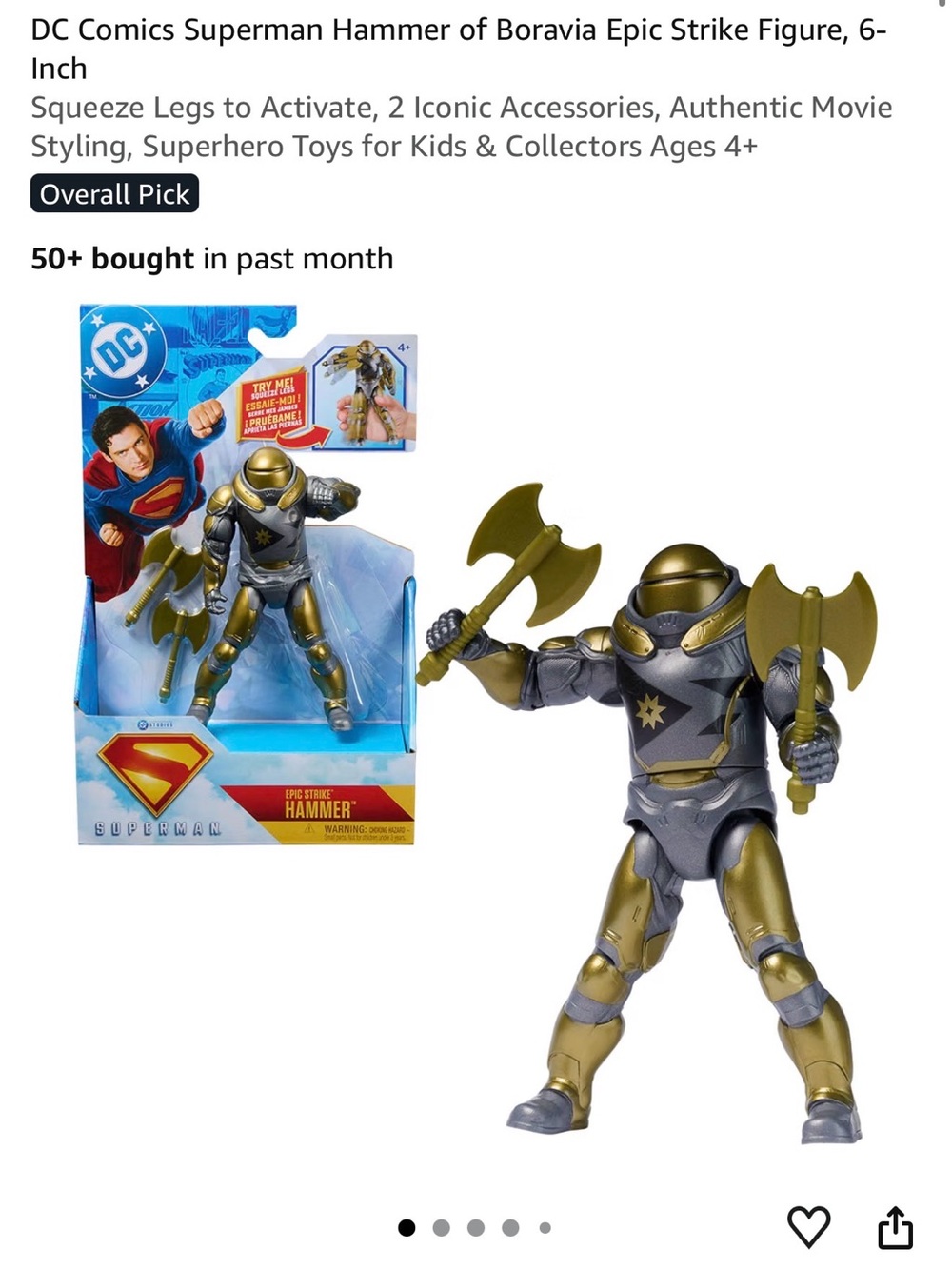 DC Hammer Action Figure with Double Axes